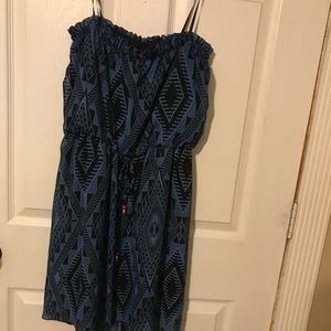 Silks blue dress like new